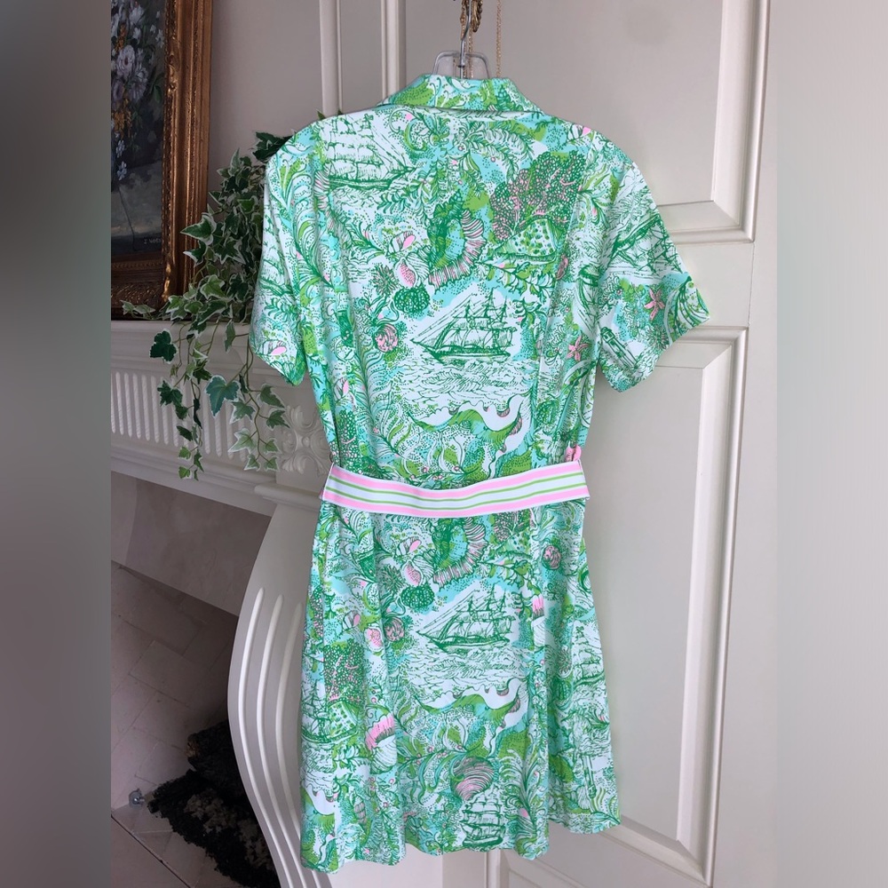 NWT Lilly Pulitzer Dominica Dress in Ship to Shore Size 10 - Picture 6 of 12